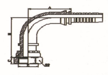 90°ORFS内螺纹平面 ISO 12151-1-SAE J516